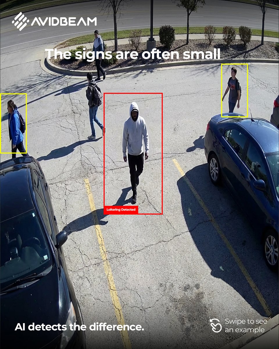 AvidBeam's tweet image. Can AI-powered cameras reveal incidents before they happen?

Preventing incidents shouldn’t rely on chance. AI now lets security teams detect threats before they escalate, in real time.

#AI #VideoAnalytics #SmartSecurity #AvidGuard #SecurityTechnology #AIforSecurity