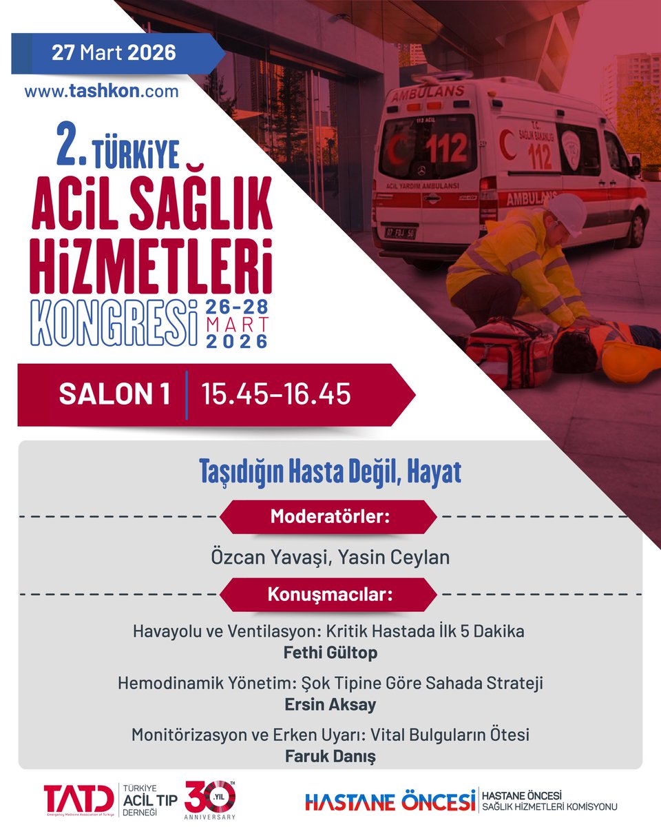 Hastane Öncesi Sağlık Hizmetleri Komisyonu tweet media
