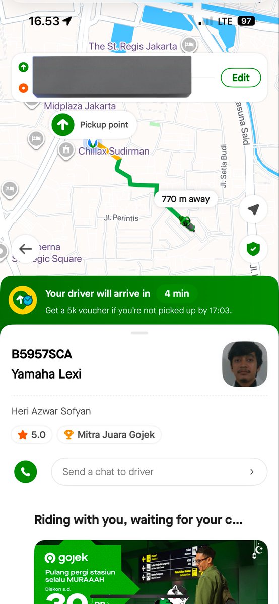oneletterman_k's tweet photo. @tanyarlfes Si sofyan juga nih sama, padahal awalnya dia semenit lagi nyampe, sengaja banget dia malah jalan ngejauh dan buat nunggu 30 menitan sampe akhirnya dia cancel sendiri https://t.co/7nFPL5Z0T5