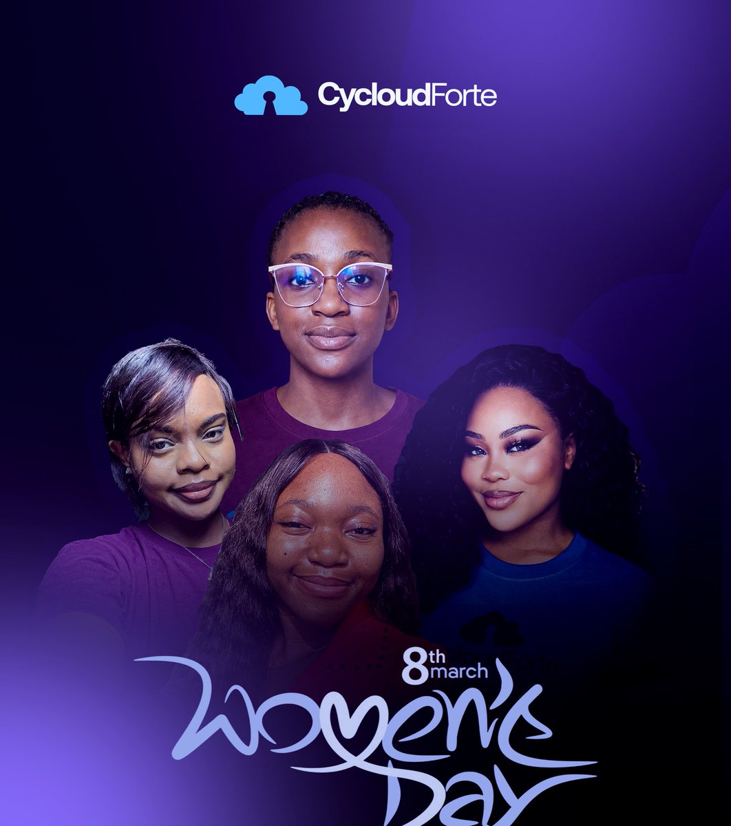 TheCycloudforte's tweet photo. Meet the women of CycloudForte, breaking barriers & driving success! 💙 From vision to innovation, they're killing it! 🙌 #WomenInTech #CycloudForte #IWD2026 https://t.co/oL5Gg9DSfC