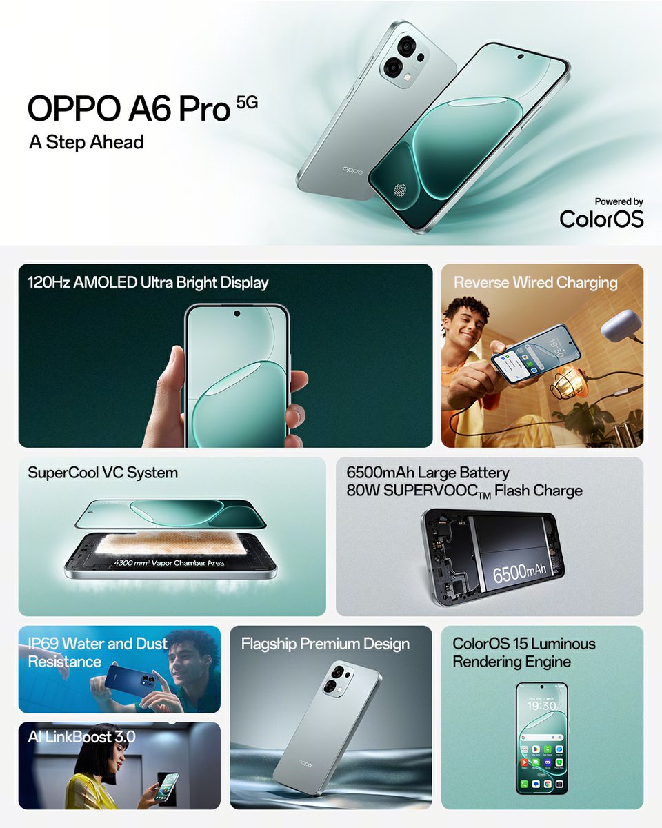 OPPOMobileUK's tweet photo. We've PACKED the #OPPOASeries with features ๐
Available now. https://t.co/mxXsUKKcdF