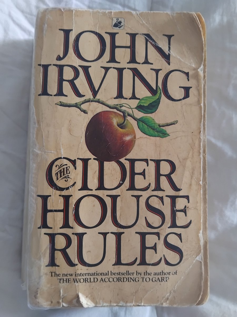 I just finished reading this novel: The Cider House Rules (1985) by #JohnIrving. It is one of the most beautiful books I've ever read. The 1999 movie starring @tobeymaguire &amp; <a href="/themichaelcaine/">Michael Caine</a>
is also highly recommended. Buy more books like this from @queen_nayes #dirtcheap