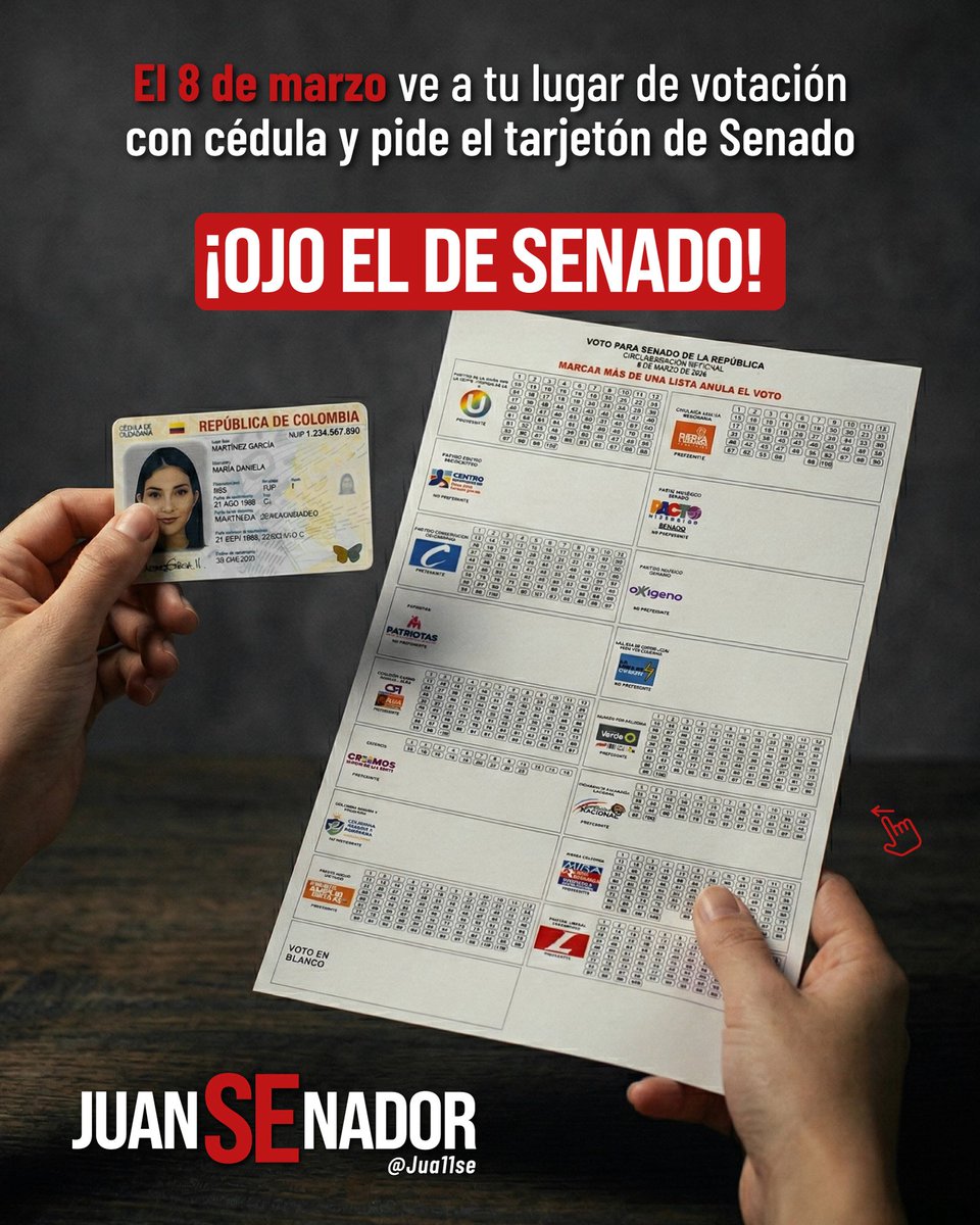 jua11se's tweet photo. ¡Todos a votar! #Diferente 👇🏻 https://t.co/3K2QEGn4gO