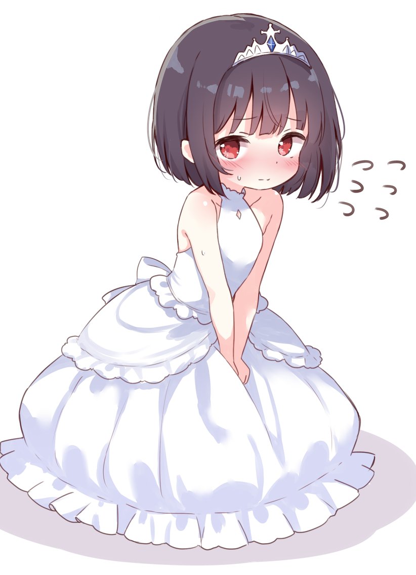 ロングドレスもいいよね
お姫様っていいよね
無防備な肩いいよね 