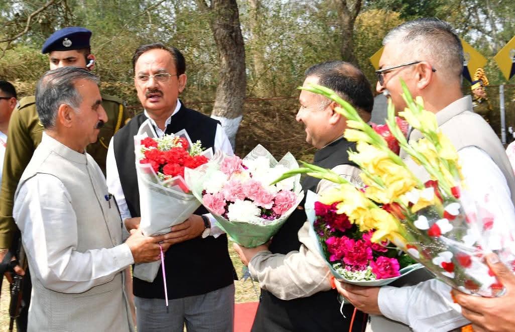 harshChauhanINC's tweet photo. “Welcoming Hon’ble Chief Minister Shri Sukhvinder Singh Sukhu Ji at Nahan.” https://t.co/8kzA2XZT9B