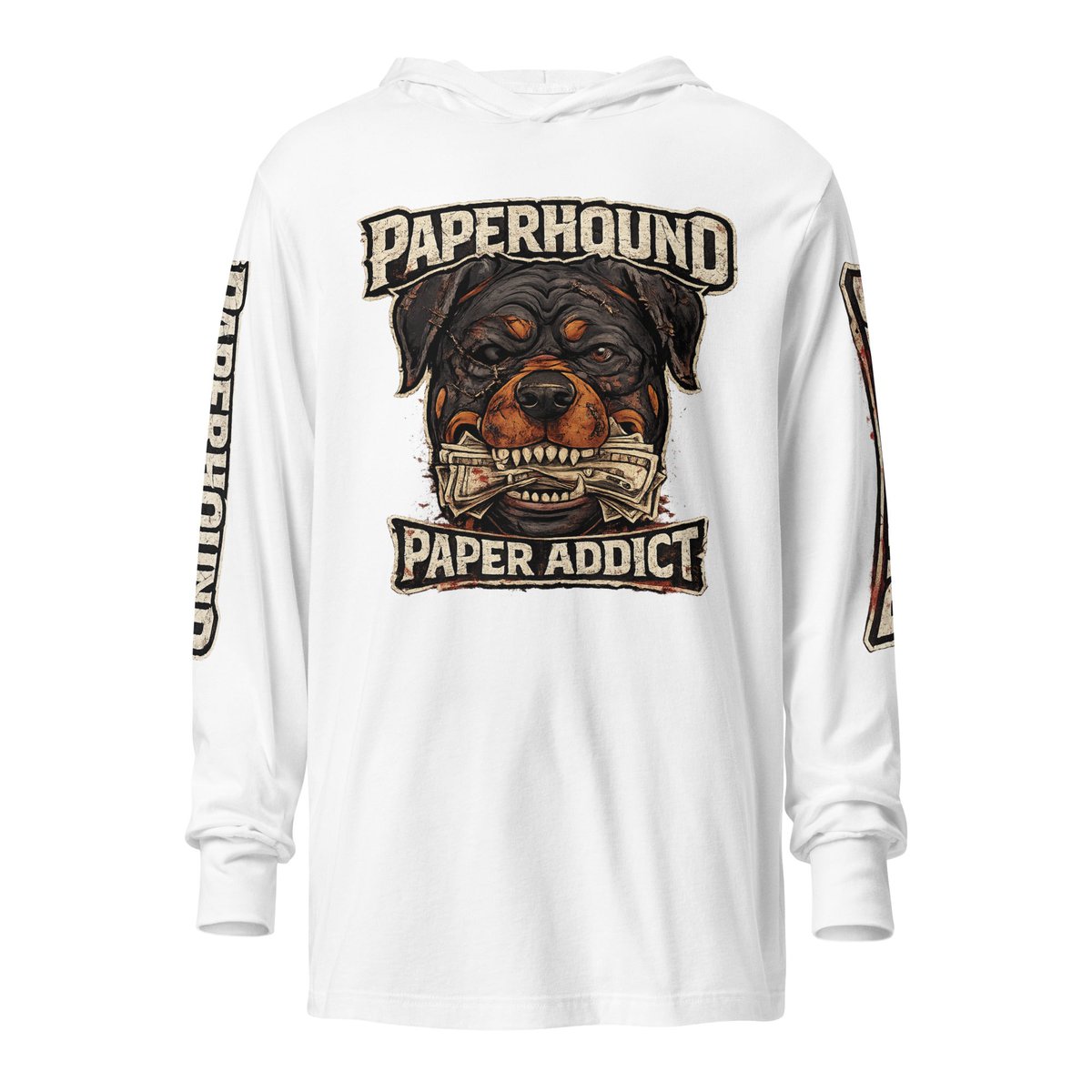PaperHoundENT's tweet photo. PAPER ADDICT Hooded long-sleeve tee — $44. Soft, drapey knit that layers clean for a minimalist, sharp look. Slide into one and be the person everyone notices without trying. 🔥 https://t.co/L7cJWjFJtq https://t.co/PEwdbg1ALT