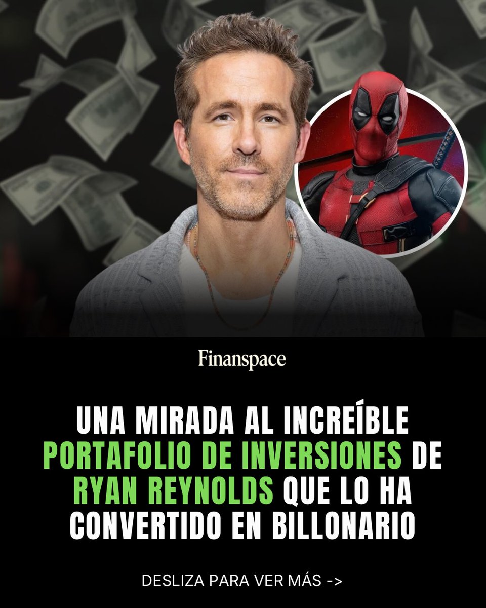 Parallel_MoneyX's tweet photo. Una mirada el increíble portafolio de inversiones de Ryan Reynolds que lo ha convertido en billonario. 

---HILO--- 🧵 https://t.co/lMUNevY1nd