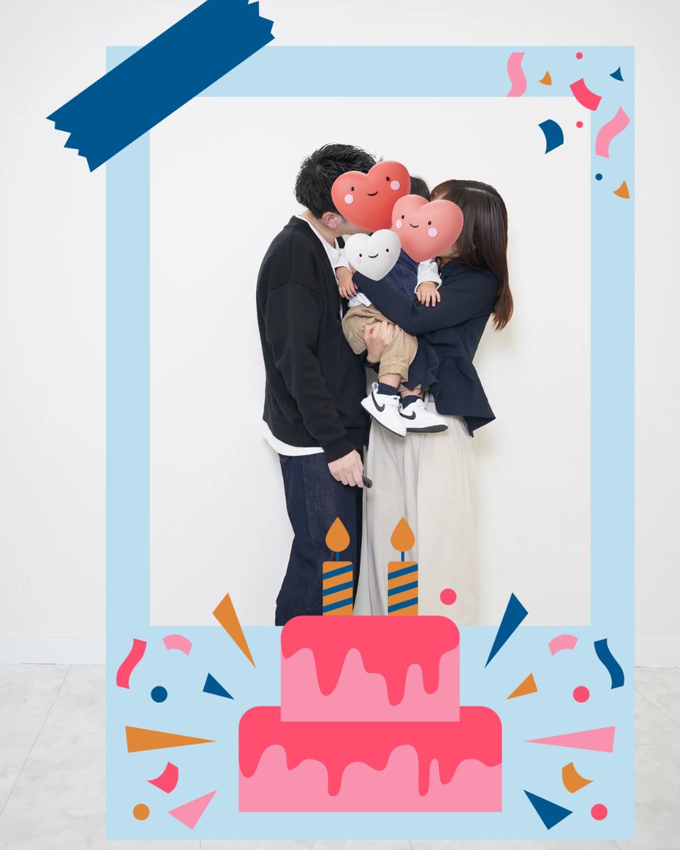 SnapOnAir's tweet photo. 元町三丁目セルフフォトスタジオ
【Snap on air】です📸✨

​2歳のバースデー記念🎂
お子様の「今」を最高の笑顔で残しませんか？
​パパとママだけの空間なら、お子様もリラックスしていつもの表情に✨
大切な記念日にぜひご利用ください😆

#スナップオンエアー神戸元町
#バースデー記念 https://t.co/gLQFx3ubS4