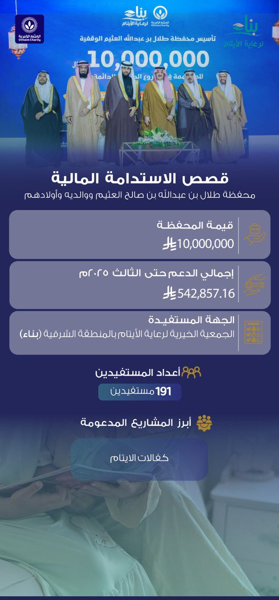 مؤسسة عبدالله العثيم وأولاده الخيرية tweet media