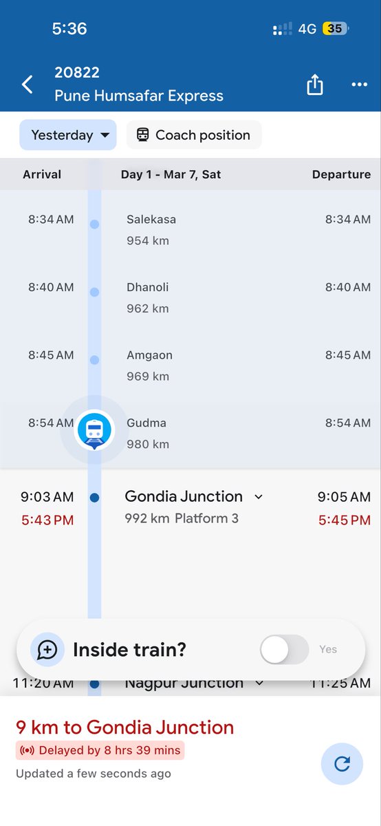 anonymous409_'s tweet photo. @RailwaySeva @DRMBilaspur @RailMinIndia  it’s now more than 8.5 hours delayed!

Why the govt charge a lot of tax when it can’t provide basic things? https://t.co/xPqJO72v9i
