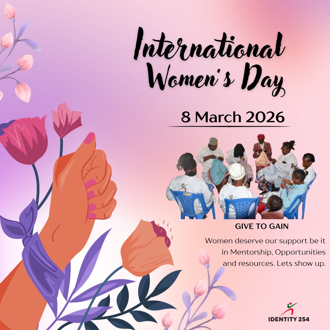 identity254_Ke's tweet photo. Giving to gain for women means the world should be there through mentorship, Opportunities and resources because it will always come back.  We must all rise!
Happy International Womens day.💜
#internationalwomensday #givetogain #womenempowerment #identity254 https://t.co/xpCVsX4XyQ