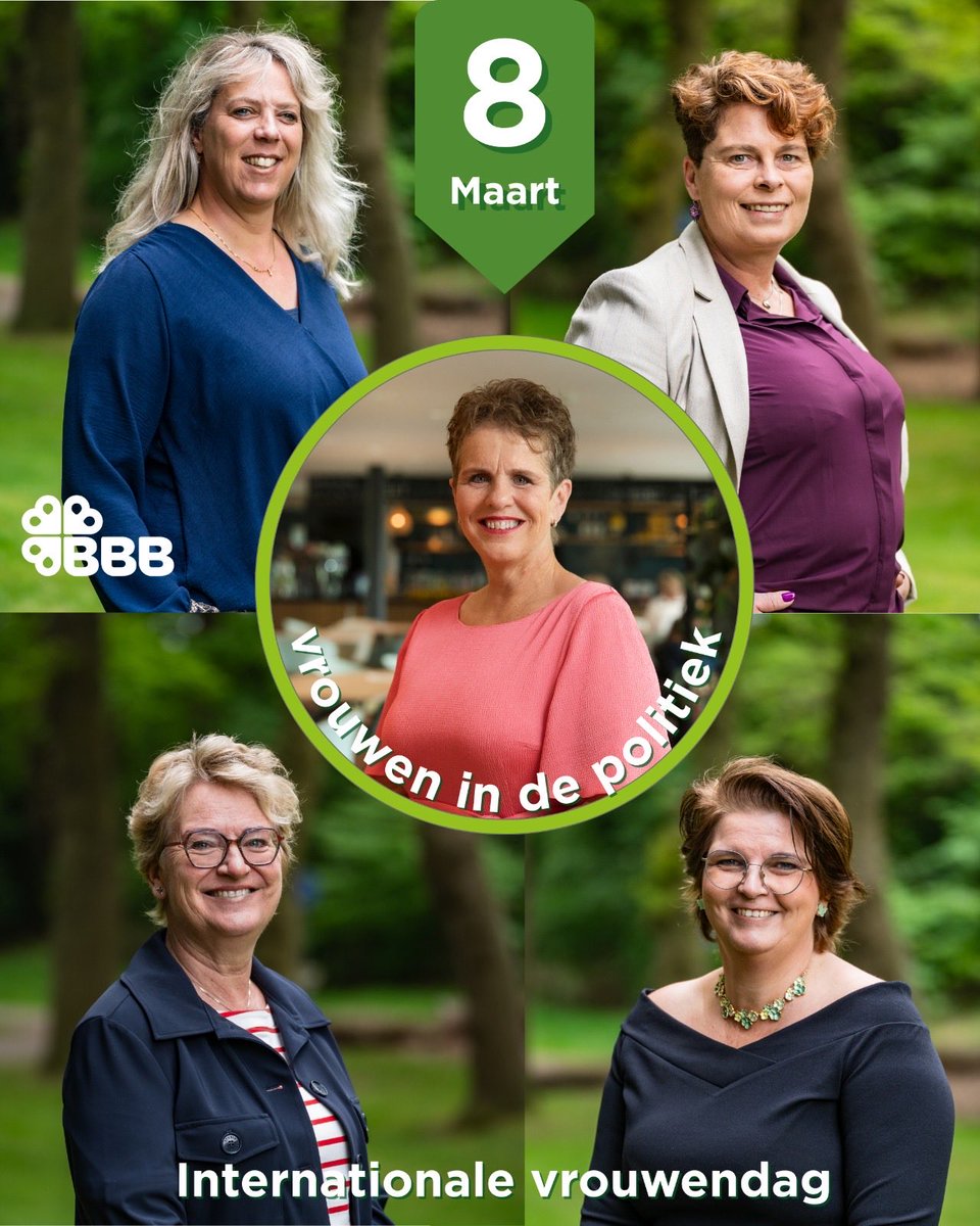 BBBOverijssel's tweet photo. Op #InternationaleVrouwendag staan we stil bij het belang van vrouwen in de politiek. Dat lijkt vanzelfsprekend, maar dat is het lang niet altijd geweest. Hulde aan onze vrouwen: zij brengen een andere dynamiek in de samenwerking. 💚 #bbbeter https://t.co/vcRuBcCXkF