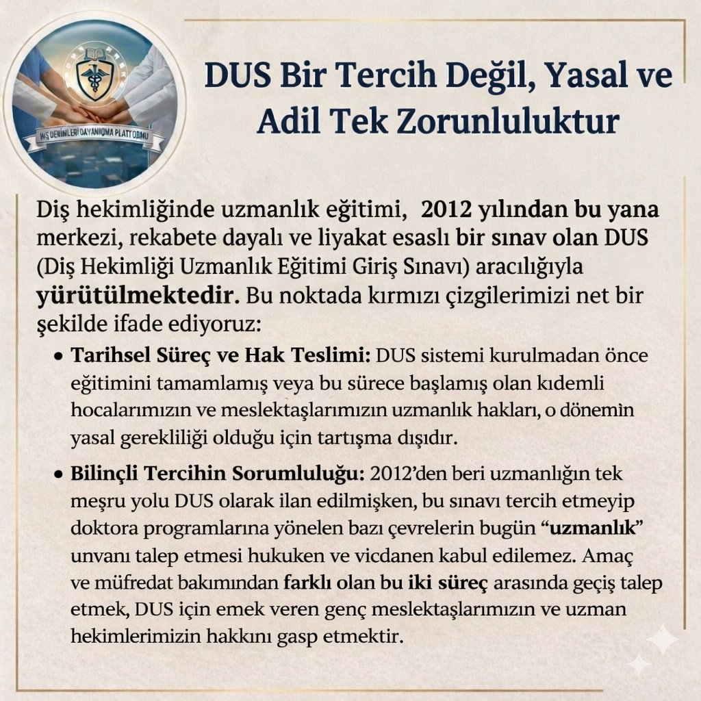 Diş Hekimleri Dayanışma Platformu tweet media