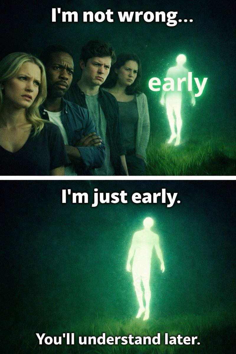 I wasn’t wrong 

I was just $early