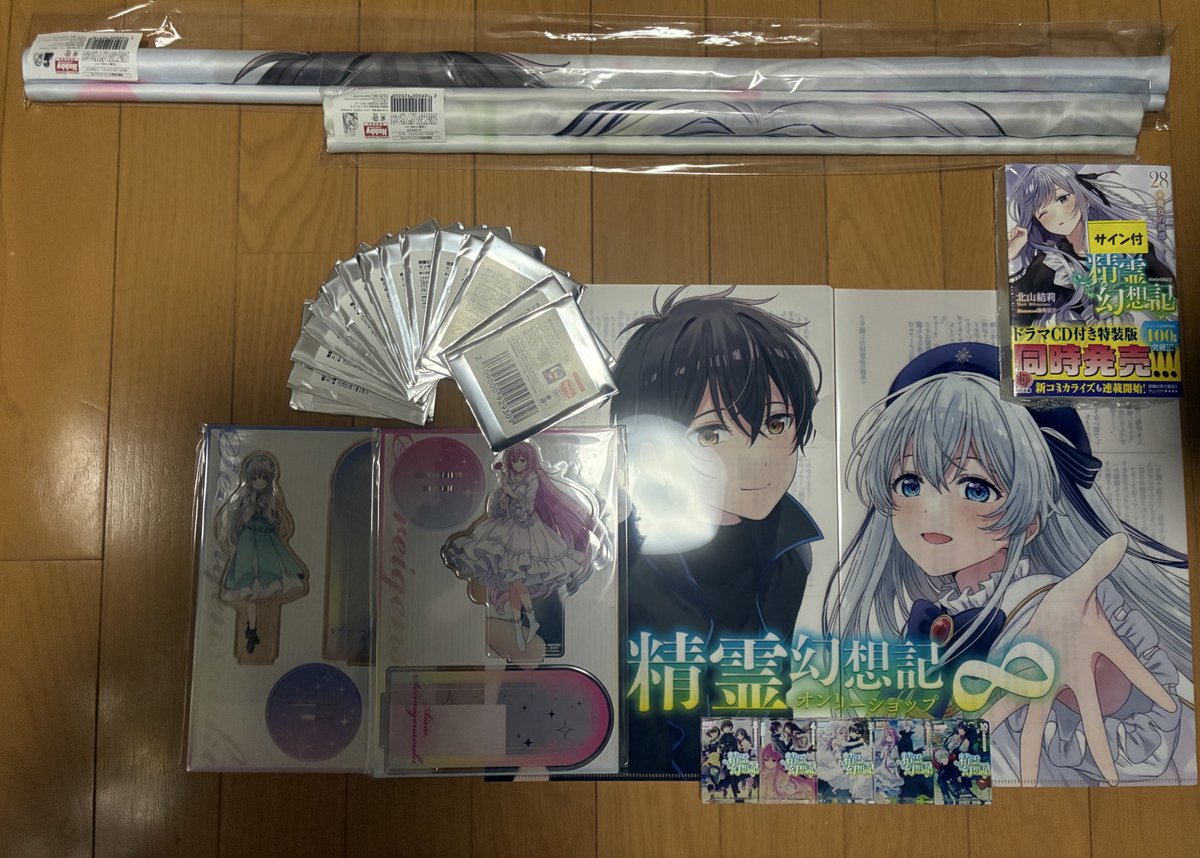 A3複製原画B 精霊幻想記 先生直筆サイン入り 【公式通販】