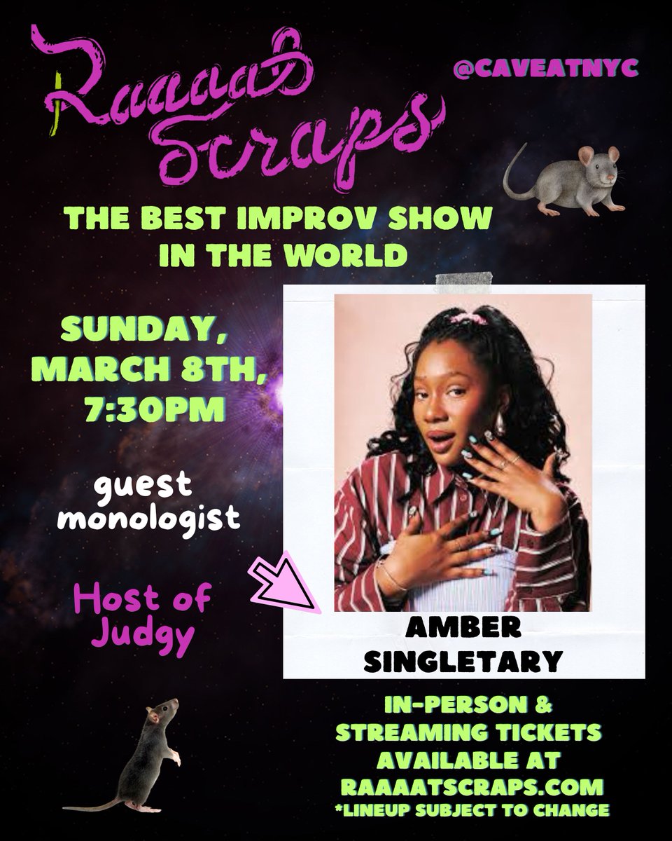 RaaaatScraps 🐀 - Best Improv Show in the World! tweet media