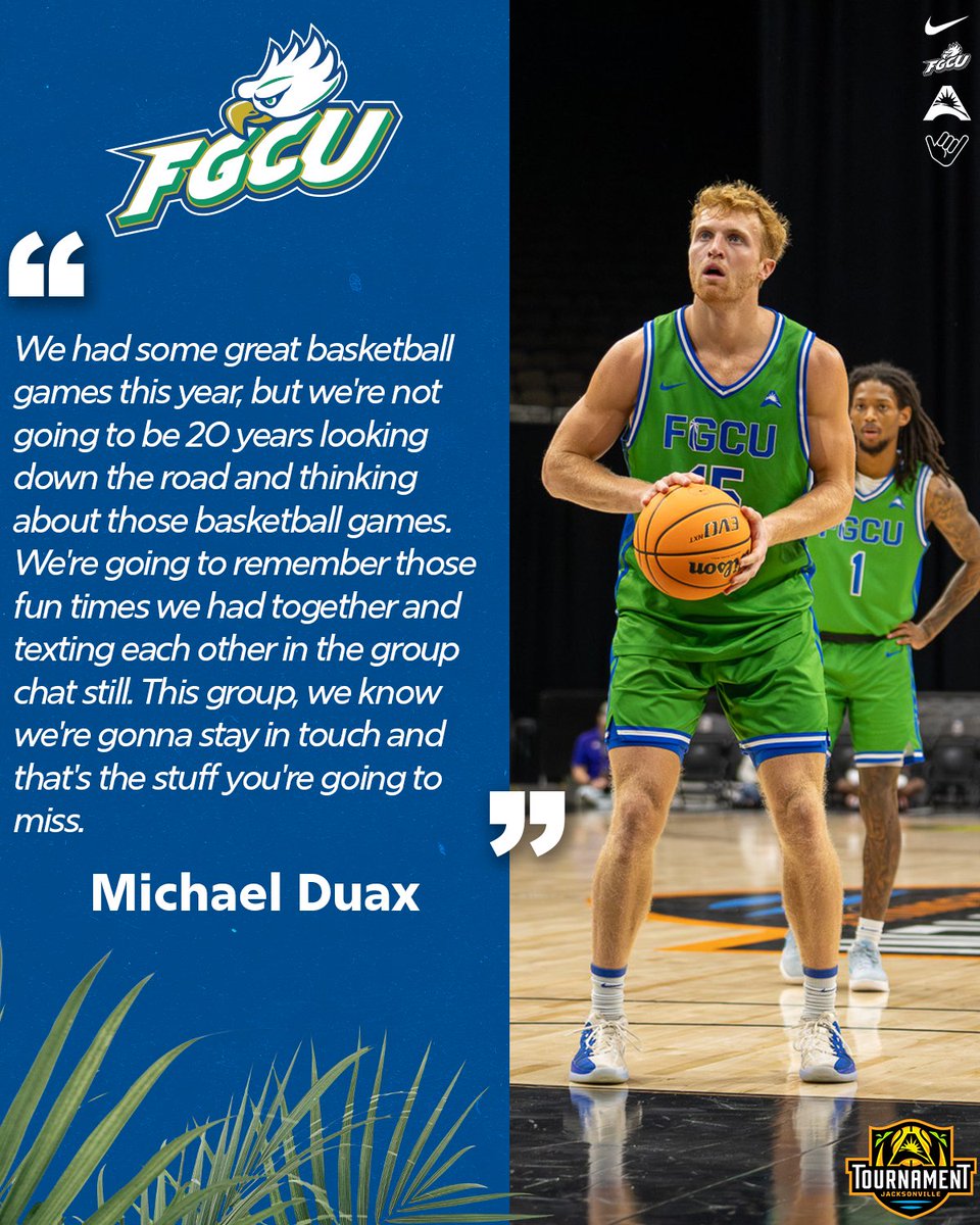 FGCU_MBB's tweet photo. "it's a brotherhood."  

Watch the full post game press conference here » https://t.co/DDZBvwmhB2 

#ATTITUDE // #WingsUp https://t.co/byI4X2azUV