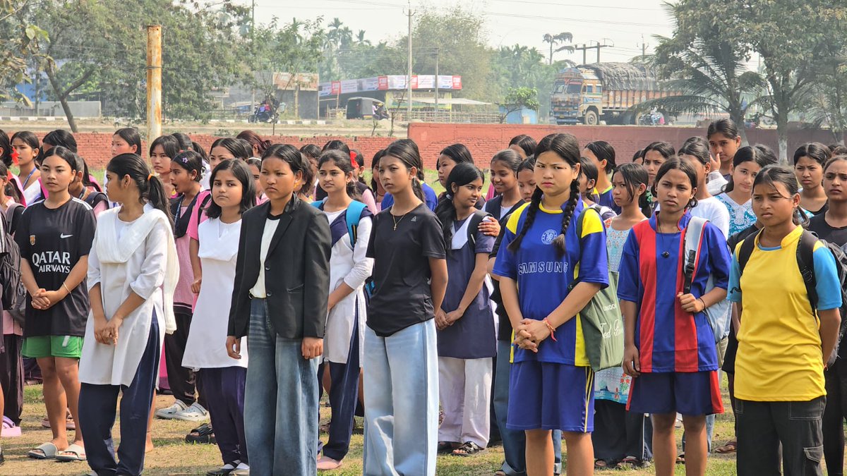 Mybharatchirang's tweet photo. ''International women's day'' was celebrated by Mybharat Kendra Chirang in collaboration with Khelo india centre &amp; Distinct Sports office, Chirang on 8th March 2026 at UN. Brahma College Playground. https://t.co/7h0QiQ875f