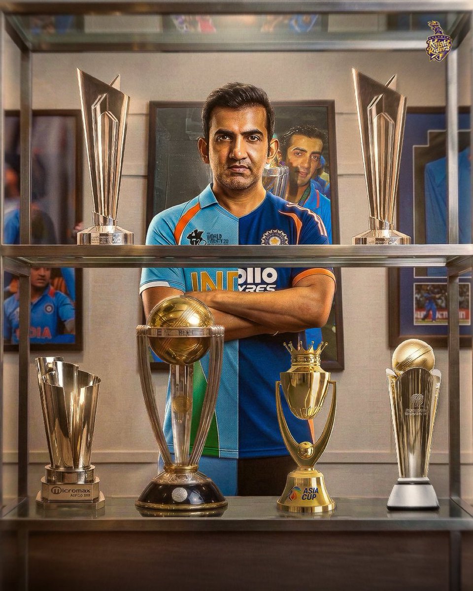 Ladies and Gentlemen Presenting you the Gautam Gambhir the man to have 
2 T20 Worldcups 
1 50 Over World Cup
1 Champions Trophy 
Asia Cup 💯💯
#INDvsNZ