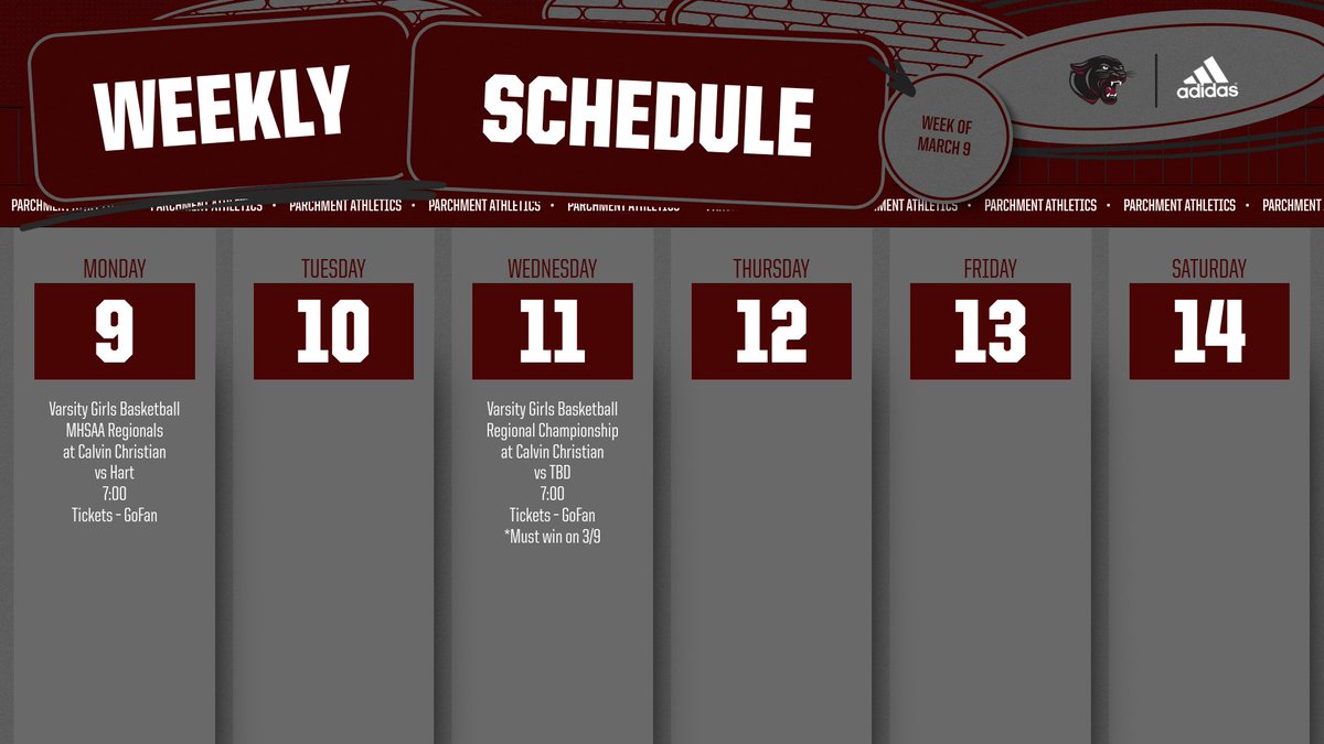 Parchment Panthers Athletics tweet media