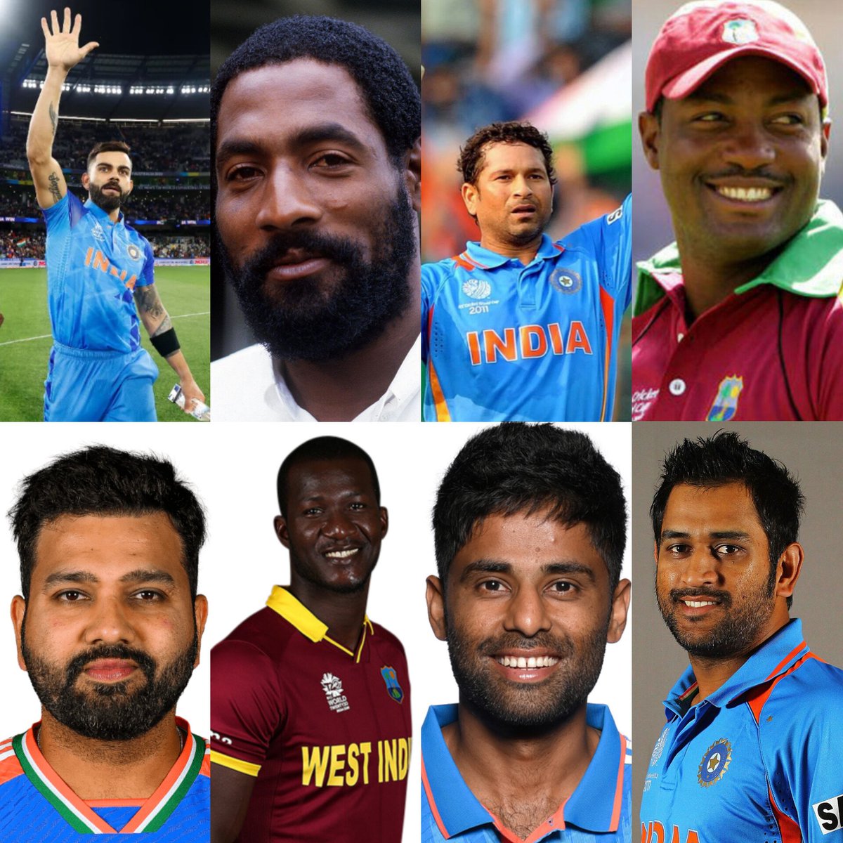 1st Row : The GOATs of the game
2nd Row : Chicken Dinner with 0 k