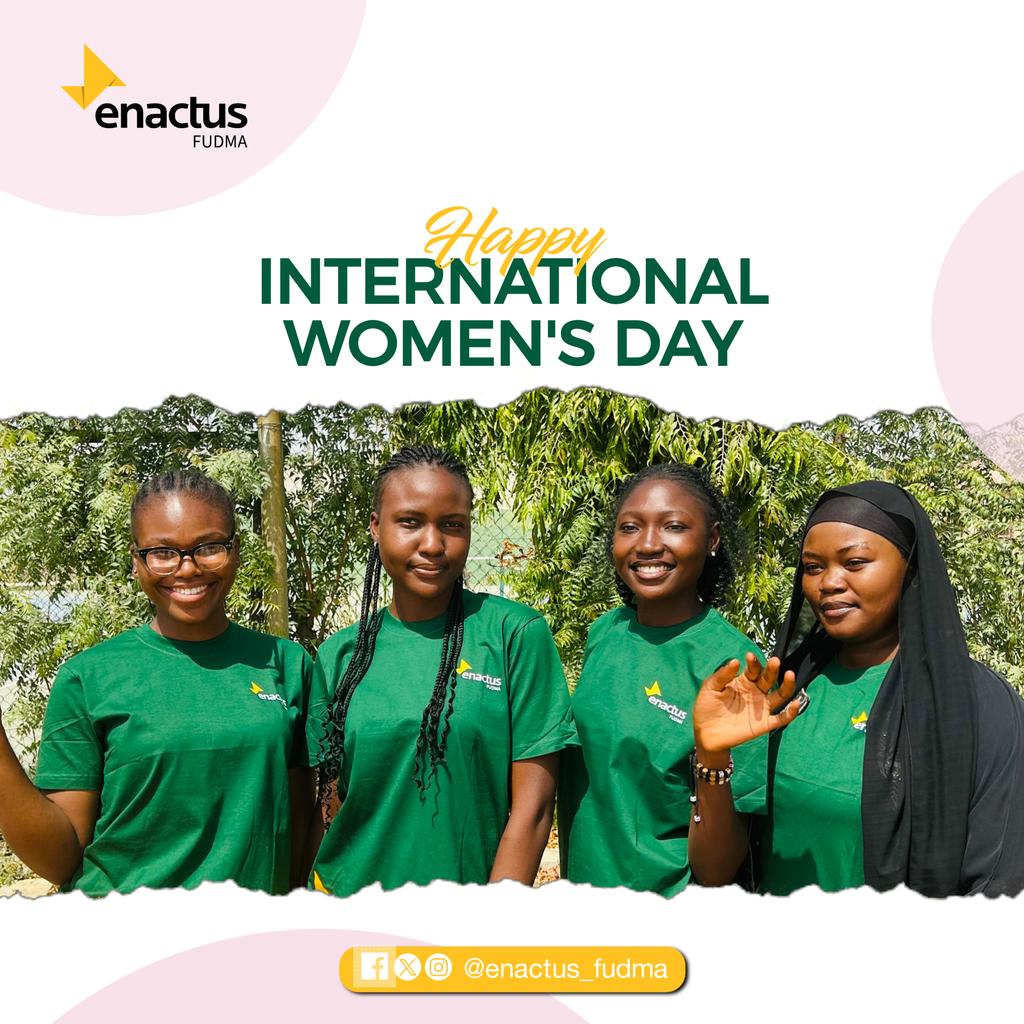 fudmaenactus's tweet photo. Happy International Women's Day from all of us at Enactus FUDMA! ๐
Today, we celebrate the strength, brilliance, and impact of women everywhereโespecially our incredible female members who are driving real change in our community.
Keep shining! โจ๐
#IWD2026 #EnactusFUDMA https://t.co/PiI6tkZUuT