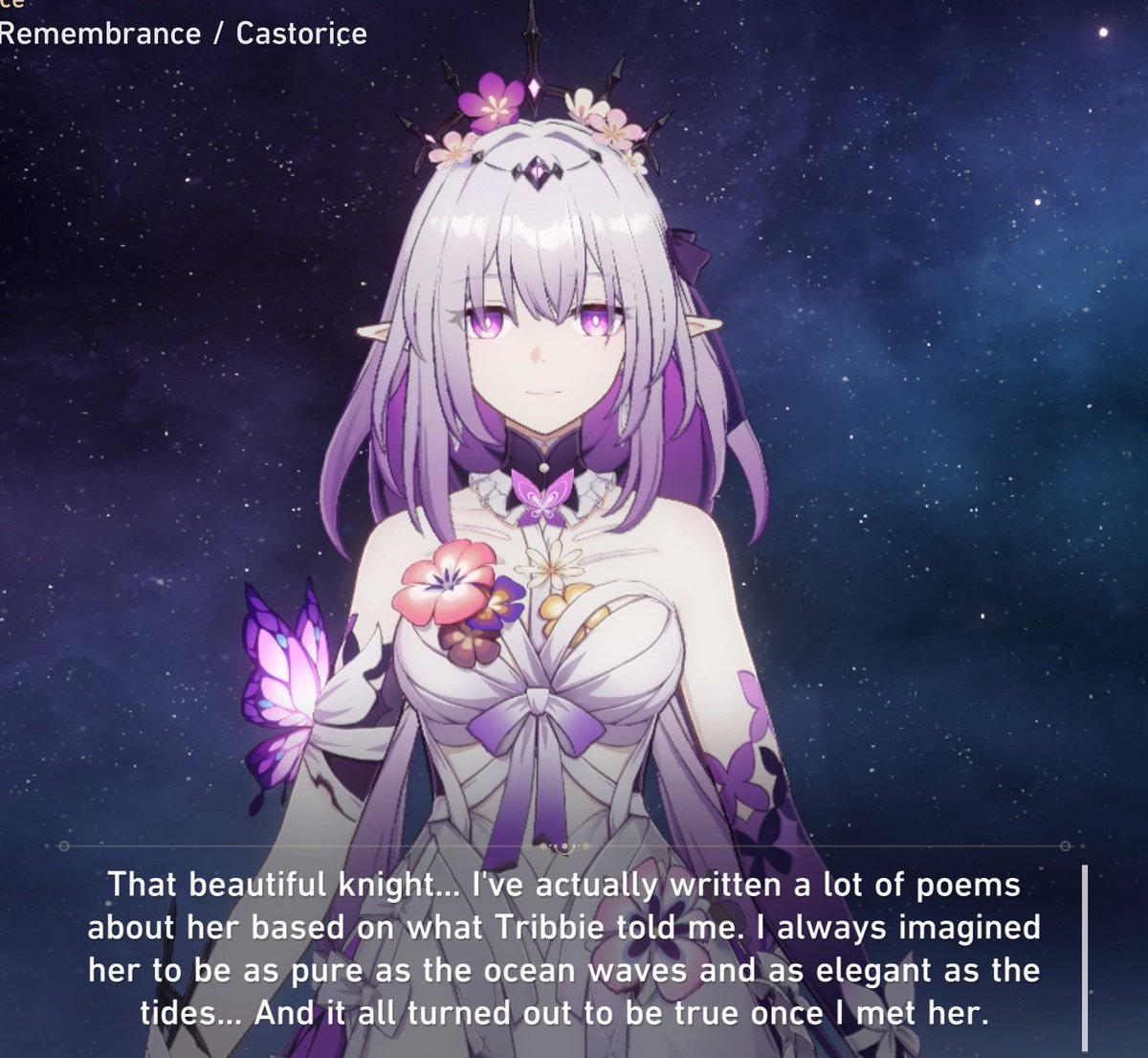 kinda sad that not enough ppl know about cas' little crush on hysilens bc most ppl forget to check the lines for new characters...i started liking achecas after this bc imo Acheron really seems to fit her type based on this description