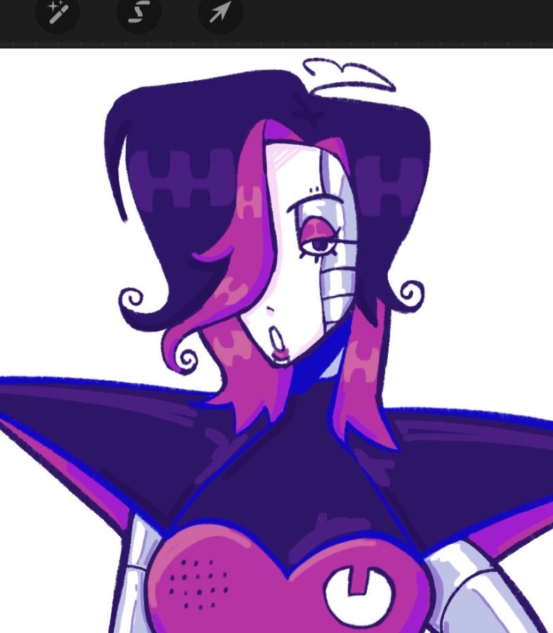 diagnosing my mettaton with a bad case of Michael afton eyebrow