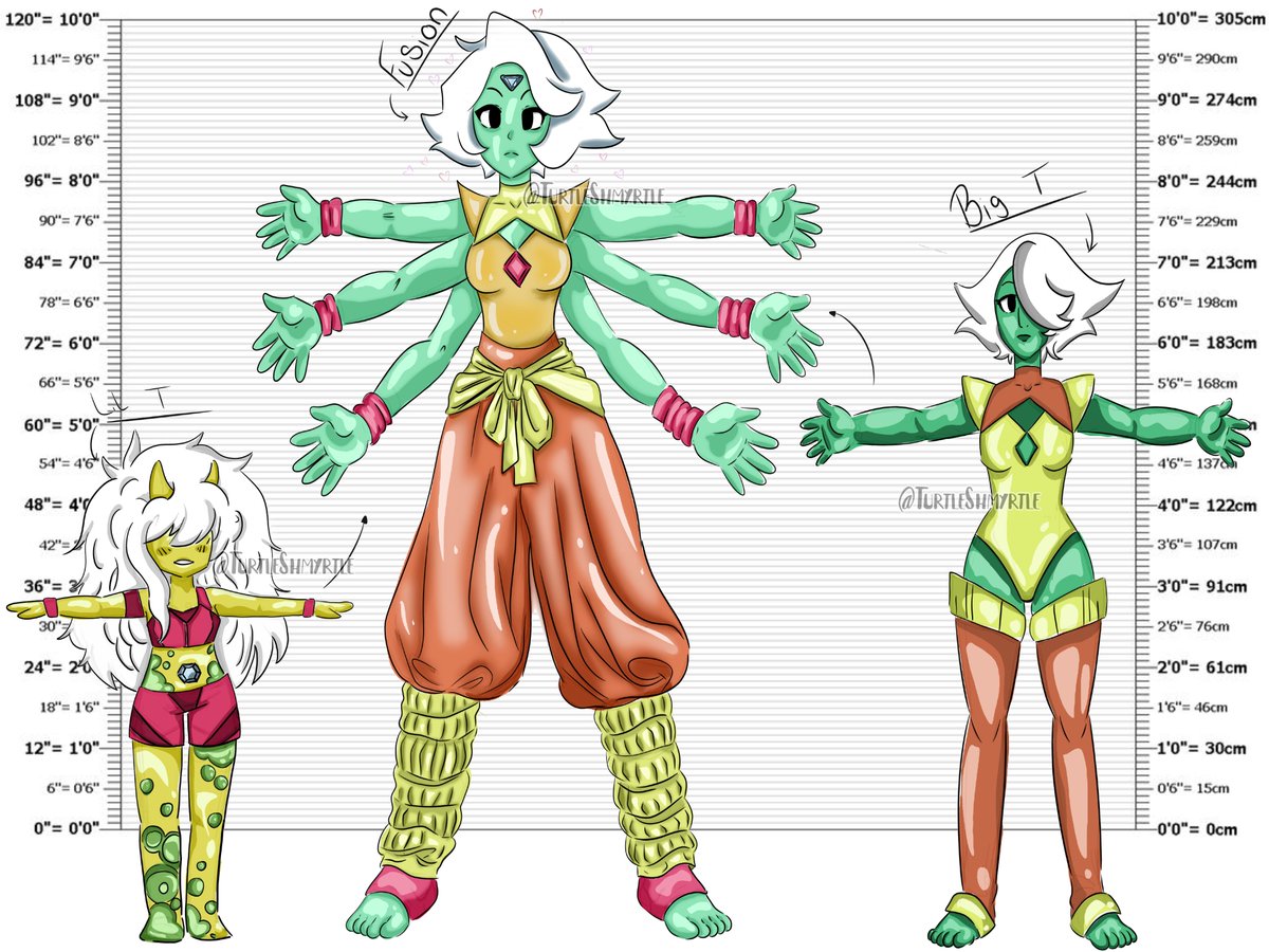 The other two are basically just recolors of existing OCs—I used them as a base to figure out what my two characters would look like unfused before creating the final fusion. GIANT WOMAN!!!
#StevenUniverse #stevenuniversefanart #ocart