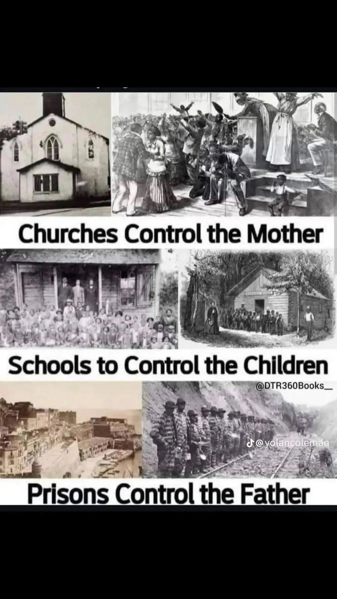 Your politicians are colonial caretakers...

Your pastors are the current slave Master enslaving those who haven't mentally left the plantation.

Your school is a colonial establishment to keep you misinformed and dumbed down forever for easier control.

It's all about control.