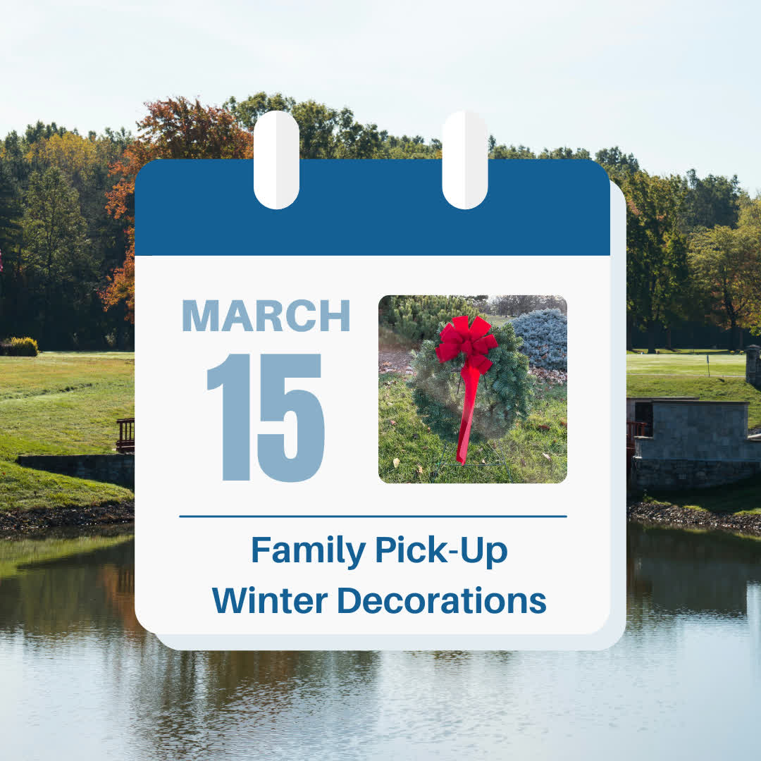 CLECatholicCems's tweet photo. Spring is officially here! 🌷

Winter wreaths and other artificial decorations are permitted until March 15th. All winter decorations will be removed by CCA staff beginning March 17th.

Thank you for helping us maintain the beauty and dignity of our cemetery grounds. https://t.co/EKCvHW205G
