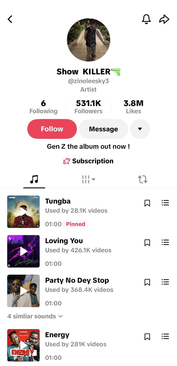 Zino abeg no be your account be this ,it has artist profile on it and that bankulaya doesn’t <a href="/zinoleesky01/">zinoleesky</a>