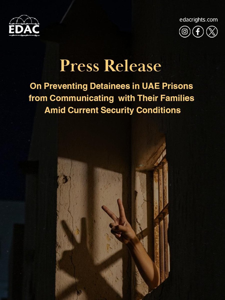 Emirates Detainees Advocacy Centre (EDAC) tweet media