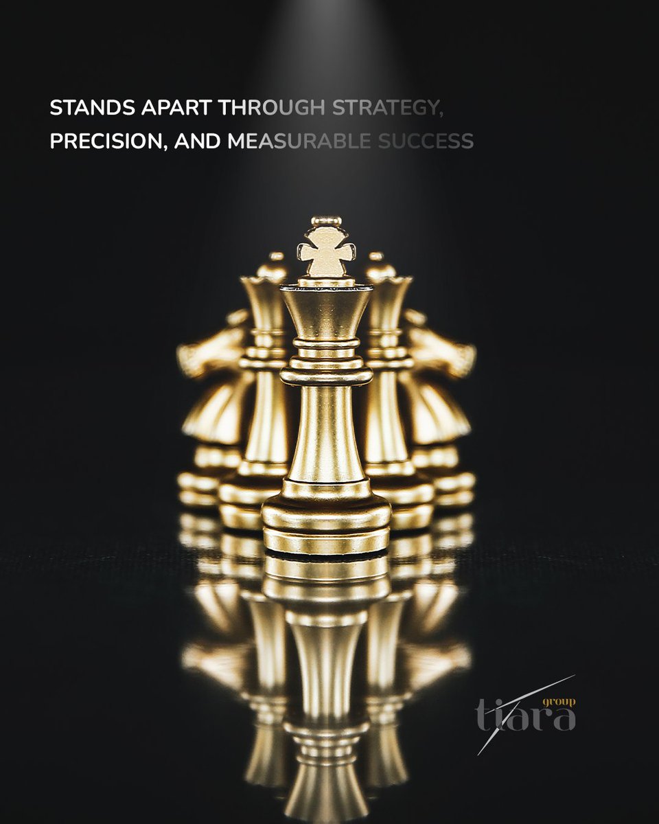 TiaraGroupsa's tweet photo. Leadership isn’t accidental. It’s built through strategy, precision, and measurable results. At Tiara Group, every move is deliberate, data-driven, and designed to lead. ♟️ 
#TiaraGroup #BusinessExcellence #StrategicGrowth https://t.co/okZz28RI7I