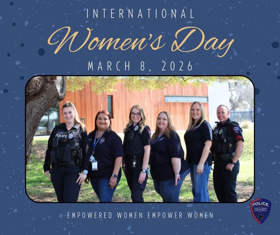 On this #InternationalWomensDay, we honor the women who make the Buda PD a great place to work &amp; serve. From records, to patrol, to animal services, to administration, to mental health, to crime victim services, they make a positive influence daily on our department and our city.