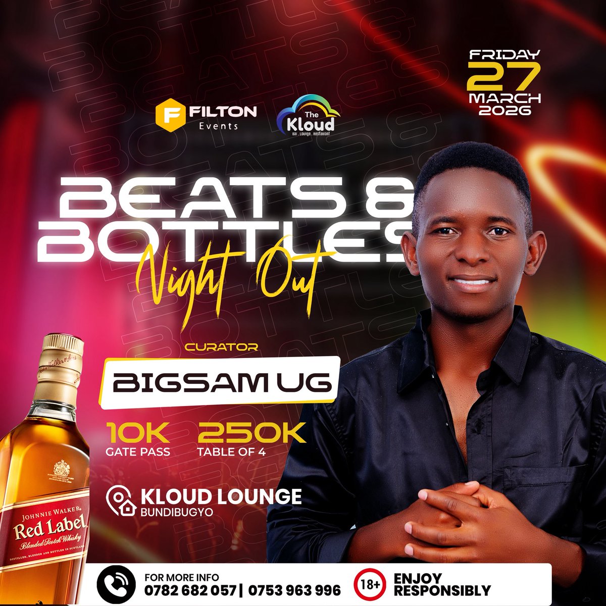 For the first time in history, BUNDIBUGYO is gonna be fired up. We’re taking the party heat to The Kloud, with mad vibes all the way.