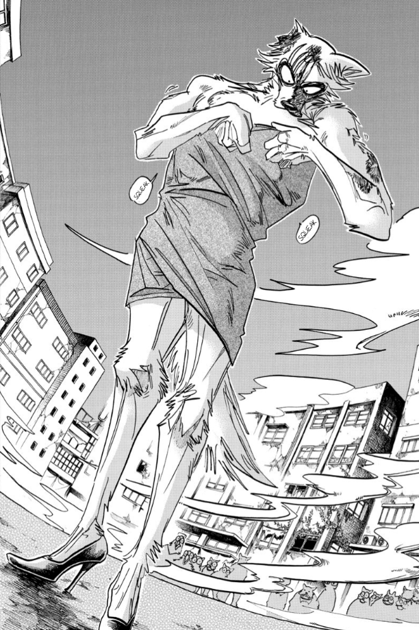 Rak_Redoh's tweet photo. Also we missed Legoshi fighting in drag again. -100/10 https://t.co/PoW9P3dE9l
