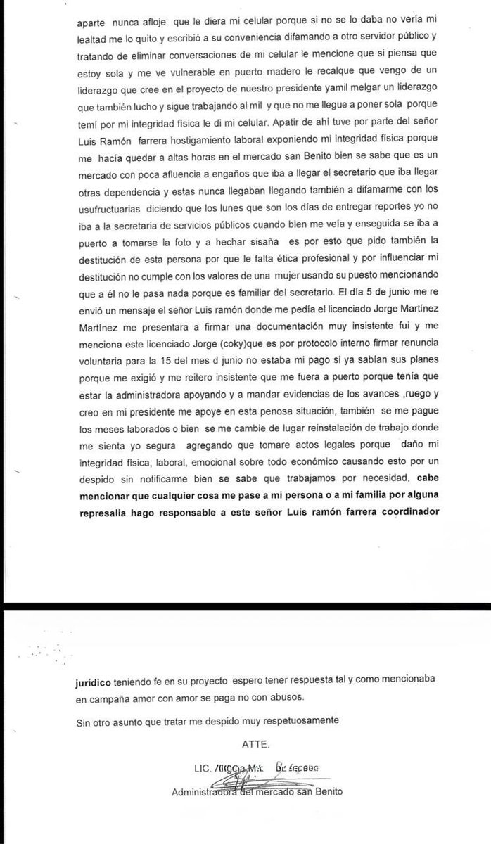 GabyCoutino's tweet photo. #Mujer #Trabajadora denuncia #AcosoSexual de funcionario del área de mercados del #Ayuntamiento de #Tapachula #Chiapas. Solicita la intervención efectiva de las autoridades de la alcaldía a cargo de @yamilmelgar, ya que teme por su integridad. #8Marzo2026 #NiUnaMás https://t.co/jNV1DfaOGU