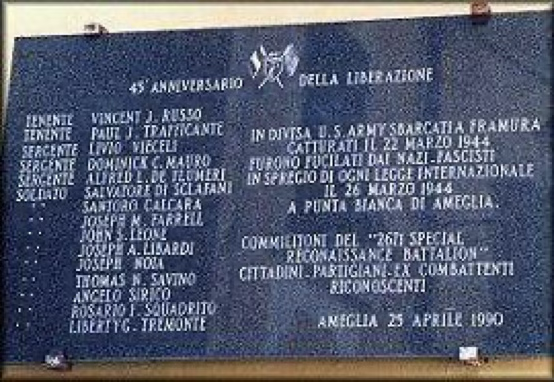 ANPIRomaPosti's tweet photo. Scoperto due giorni prima, il #26marzo 1944, un commando dell'#OSS, composto da 15 militari italoamericani in uniforme sbarcò tra #Framura e #Bonassola per sabotare la linea ferroviaria tra #Genova e #LaSpezia (Op. #Ginny).Fu passato per le armi in località #PuntaBianca (#SP) https://t.co/PR4fDaVoIE