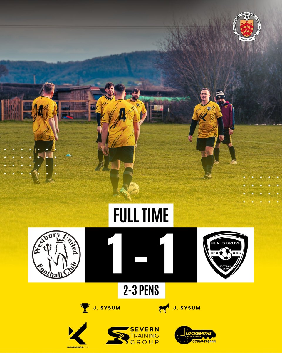 🏆 WE ARE THROUGH TO THE COUNTY CUP FINAL! 🏆

Proud doesn’t even begin to cover it after yesterday’s battle. The lads gave absolutely everything in a hard-fought match that went all the way to penalties.

An unbelievable achievement in our very first season. 

UP THE GROVE! 💛