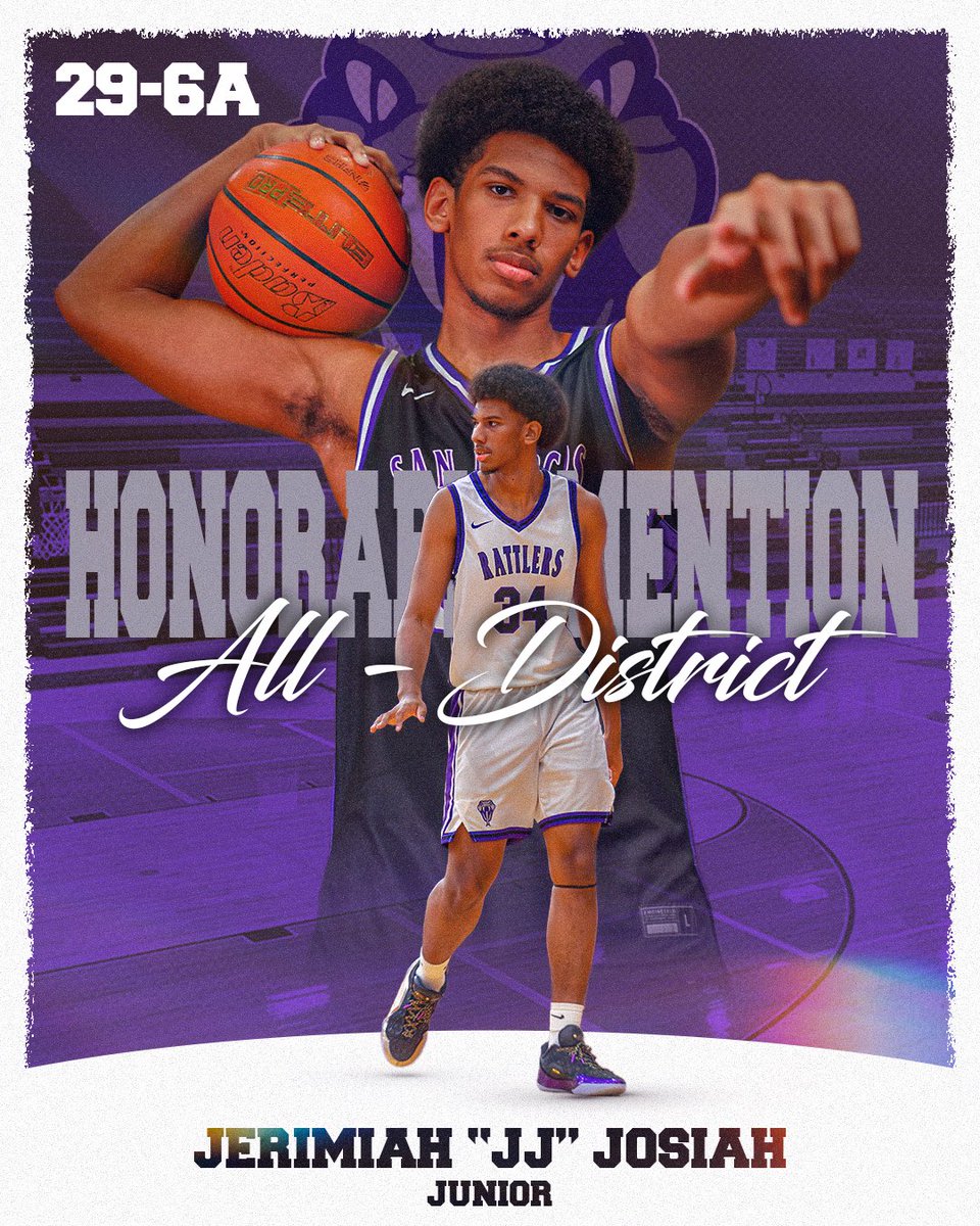 Congratulations to Junior Jerimiah Josiah for earning 29-6A Honorable Mention!15th in Texas with 2.5blocks per game
