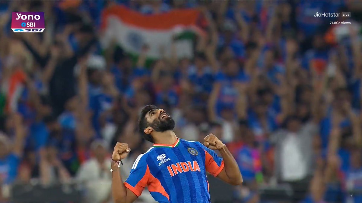 CricCrazyJohns's tweet photo. JASPRIT BUMRAH - BEST BOWLING FIGURE BY A PACER IN T20 WORLD CUP FINAL 🐐 https://t.co/FbBMTwtGTe