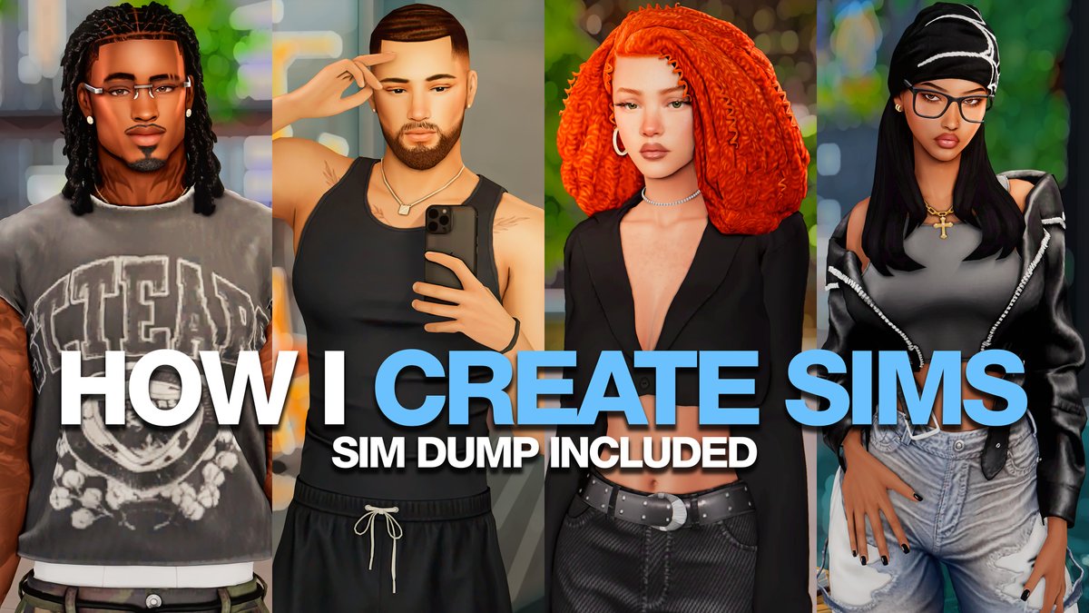 NEUSIMS_'s tweet photo. how i create my sims with the sim dump is OUT NOW! #TheSims4
https://t.co/eZWGQw7Aey https://t.co/631xkoasZI
