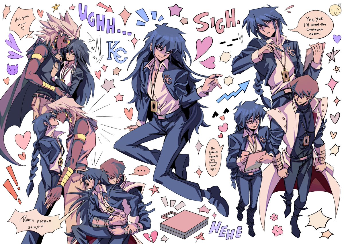 badiisk's tweet photo. somehow i forgot to post this awesome commission by @judgedarts 😭 featuring my adult Mokuba and his ship with Marik from my fic. Still obsessed with how it turned out tbh #wadjetshipping https://t.co/YuKbq4Gybw