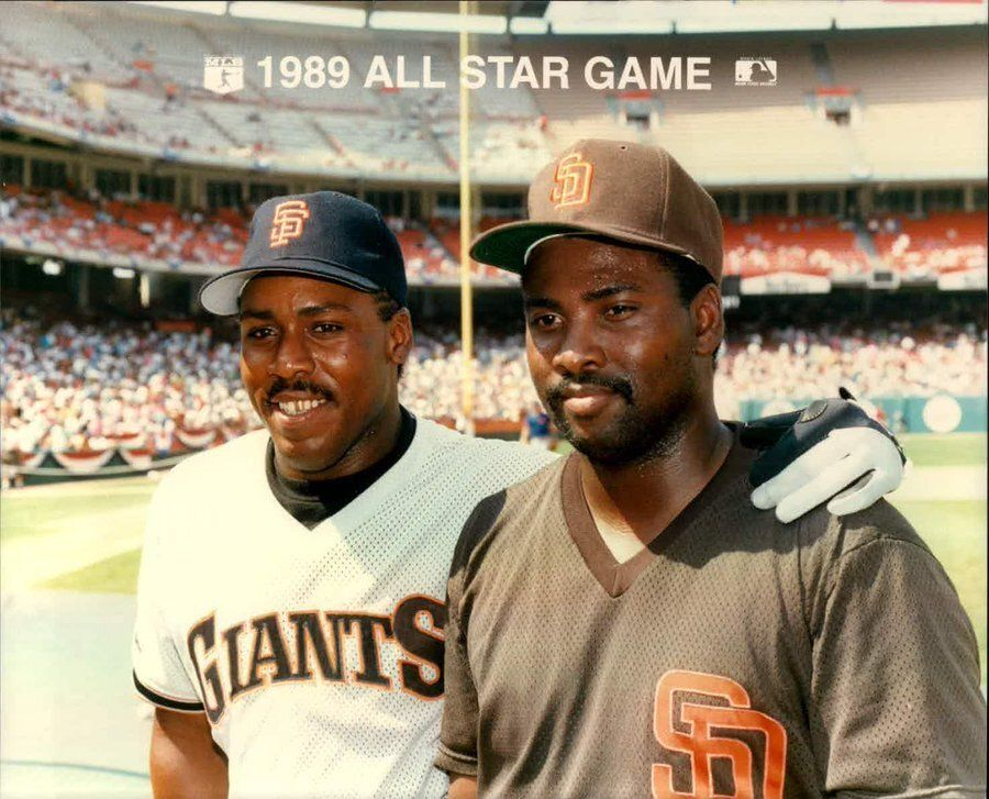 BBGreatMoments's tweet photo. Kevin Mitchell and Tony Gwynn at the 1989 All Star Game. https://t.co/X2ActnFIWm