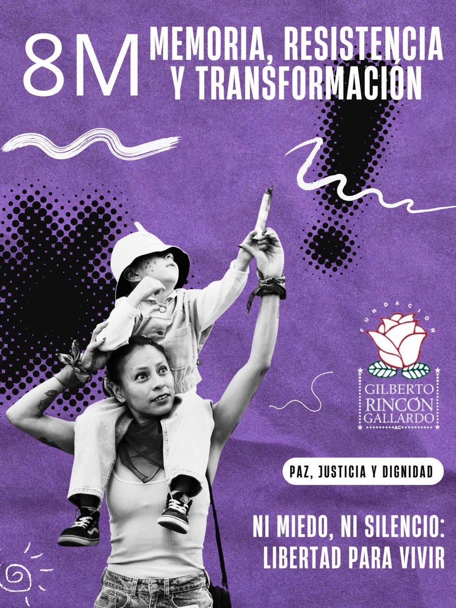 #DíaInternacionalDeLaMujer|•♀️El #8M es un día de reflexión sobre las.violencias que viven diariamente mujeres, adolescentes y niñas en el mundo.
🟣Hoy no se felicita, hoy se alza la voz, se lucha para construir, juntas un mundo con justicia libre de violencia.