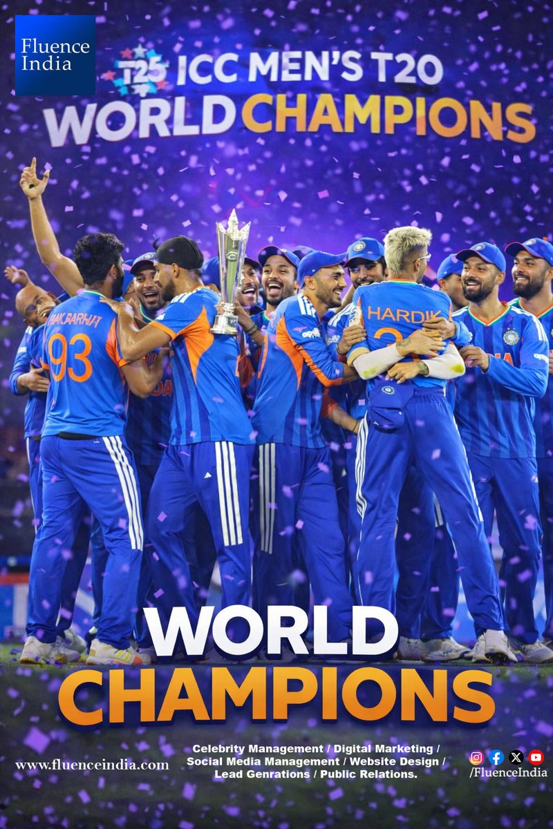 FluenceIndia's tweet photo. Congratulations Team India https://t.co/DZHCA8ToAq