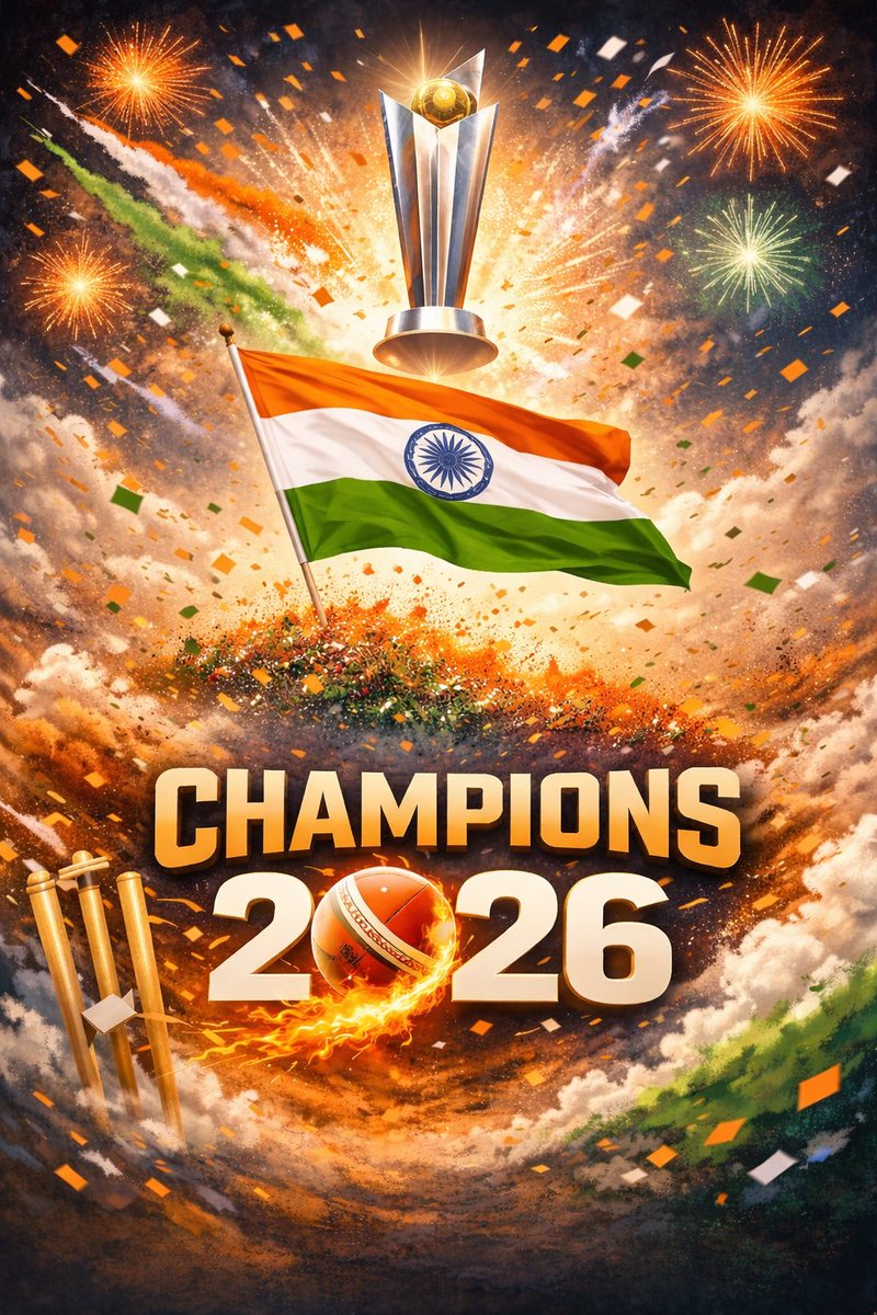 riteshrmoficial's tweet photo. #IndiaVsNewZealand #icct20worldcup2026 #T20WorldCup2026final https://t.co/XnaZ5Wn77p