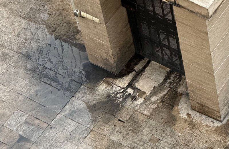 Streets of Iran's capital after the recent black oily rain.