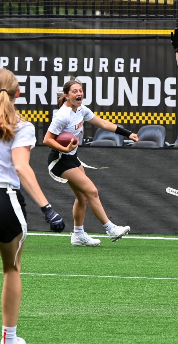 Softball game yesterday, flag football game today. I threw 7 touchdowns to 4 different receivers and also had a pick 6 on defense. First win under our belts. Can’t wait to get going this season!